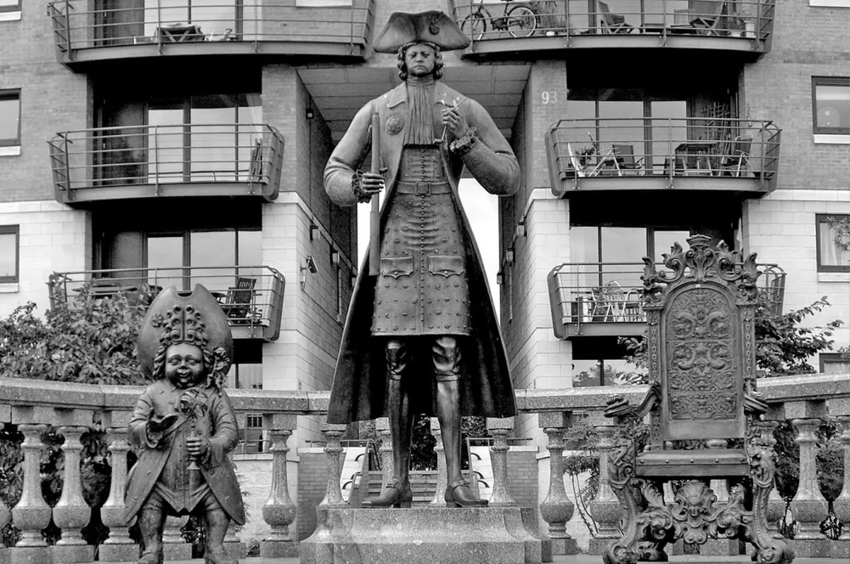 Statue of Peter the Great by Mihail Chemiakin, Deptford, London