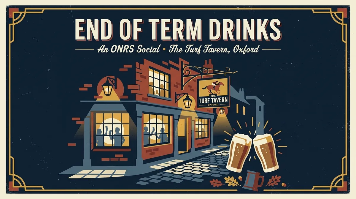 End of Term Drinks social poster